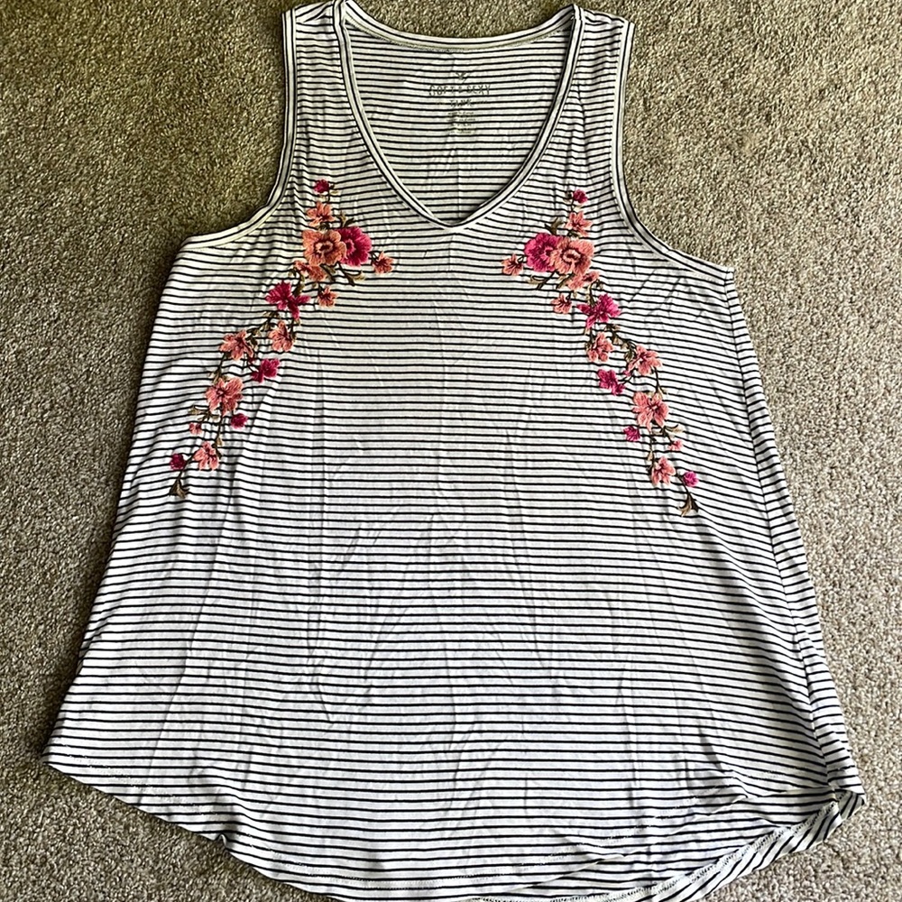 AE Floral/Striped Soft & Sexy Tank